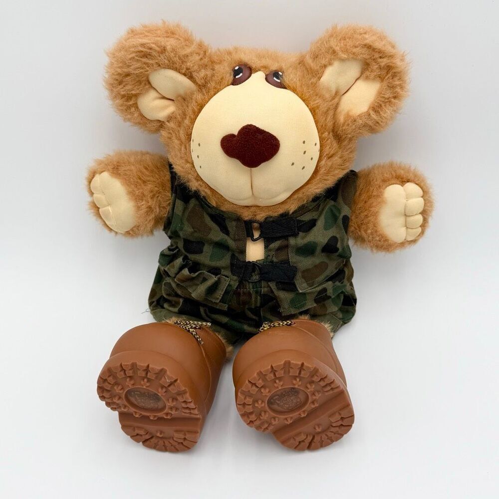 Furskins Vintage Military Bear with Camo Uniform and Boots by Xavier Roberts